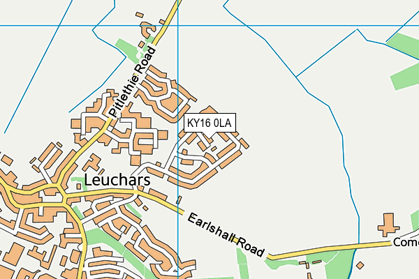 KY16 0LA map - OS VectorMap District (Ordnance Survey)