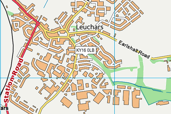 KY16 0LB map - OS VectorMap District (Ordnance Survey)