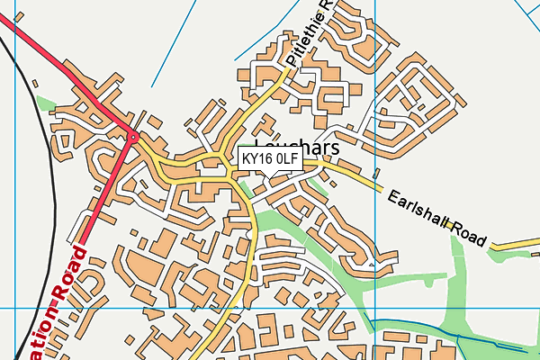 KY16 0LF map - OS VectorMap District (Ordnance Survey)