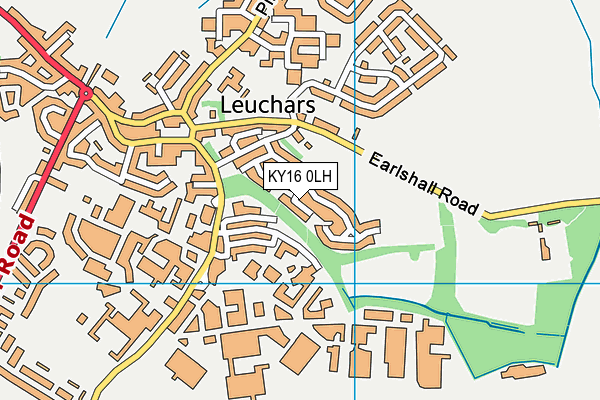 KY16 0LH map - OS VectorMap District (Ordnance Survey)