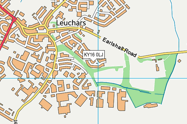 KY16 0LJ map - OS VectorMap District (Ordnance Survey)