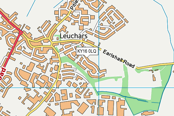 KY16 0LQ map - OS VectorMap District (Ordnance Survey)