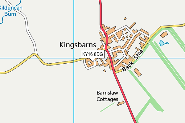 KY16 8DG map - OS VectorMap District (Ordnance Survey)