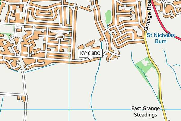 KY16 8DQ map - OS VectorMap District (Ordnance Survey)