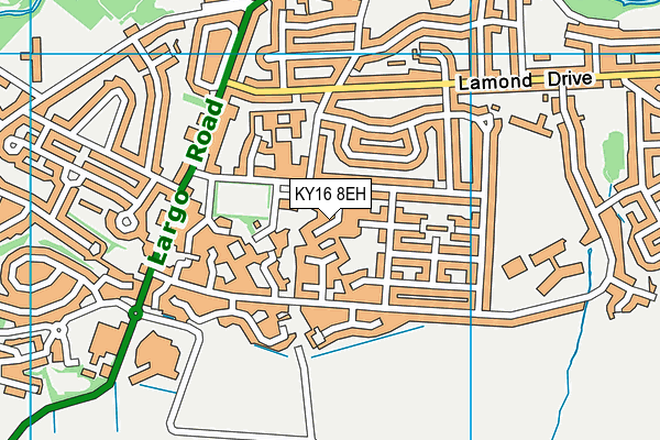 KY16 8EH map - OS VectorMap District (Ordnance Survey)