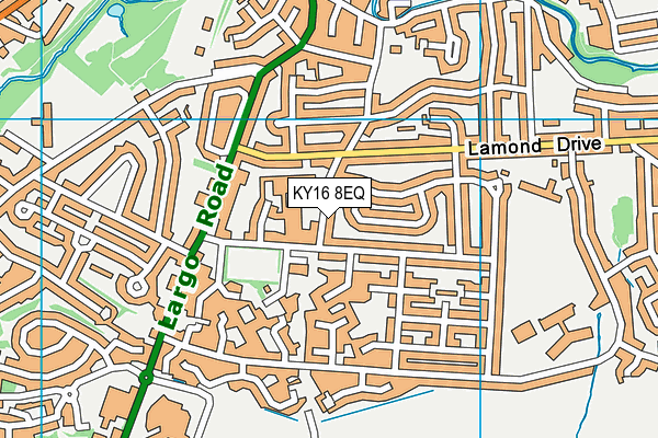 KY16 8EQ map - OS VectorMap District (Ordnance Survey)