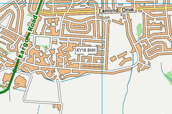 KY16 8HH map - OS VectorMap District (Ordnance Survey)