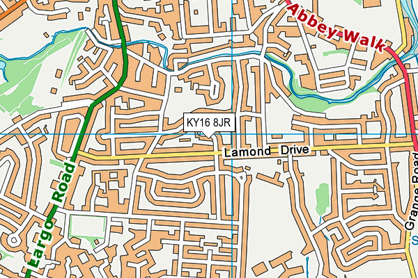 KY16 8JR map - OS VectorMap District (Ordnance Survey)
