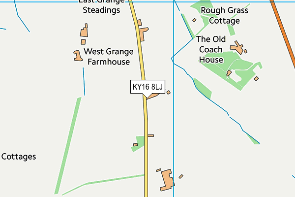 KY16 8LJ map - OS VectorMap District (Ordnance Survey)