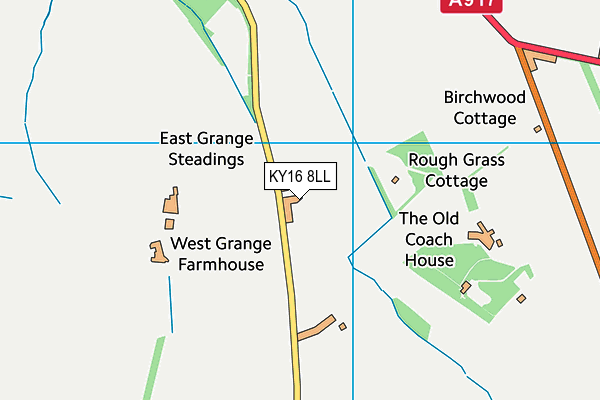 KY16 8LL map - OS VectorMap District (Ordnance Survey)