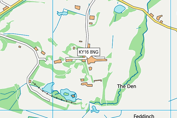 KY16 8NG map - OS VectorMap District (Ordnance Survey)