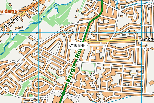 KY16 8NH map - OS VectorMap District (Ordnance Survey)