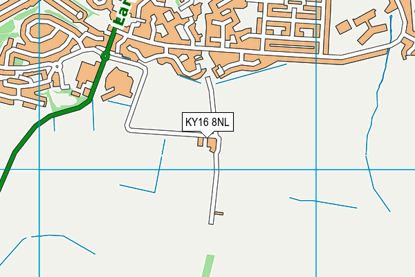 KY16 8NL map - OS VectorMap District (Ordnance Survey)
