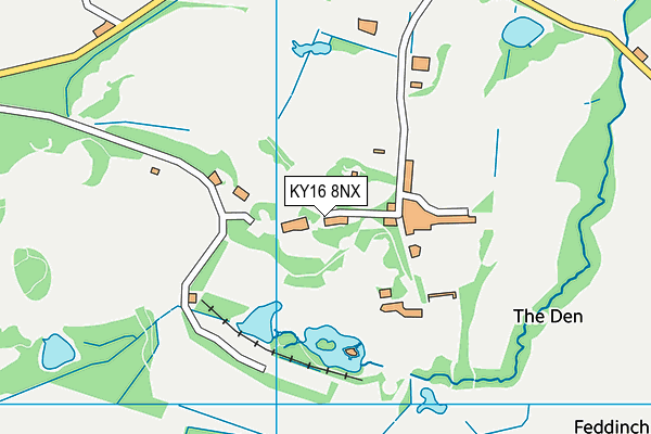 KY16 8NX map - OS VectorMap District (Ordnance Survey)