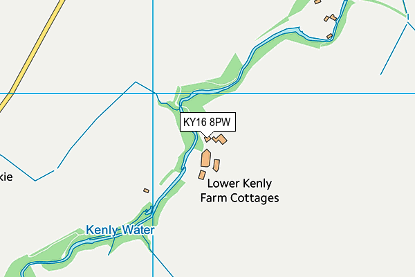 KY16 8PW map - OS VectorMap District (Ordnance Survey)