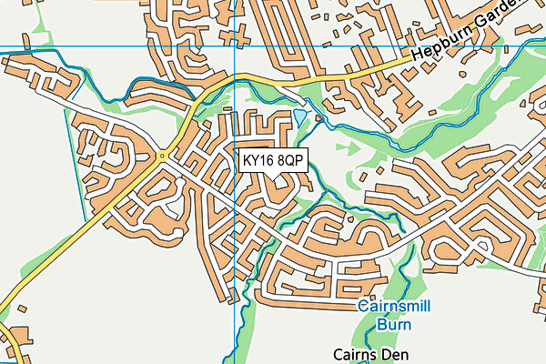 KY16 8QP map - OS VectorMap District (Ordnance Survey)