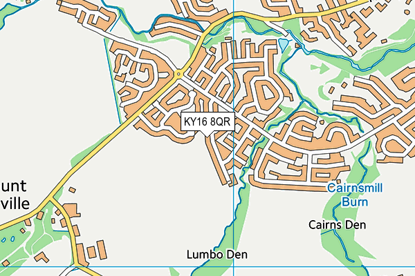 KY16 8QR map - OS VectorMap District (Ordnance Survey)