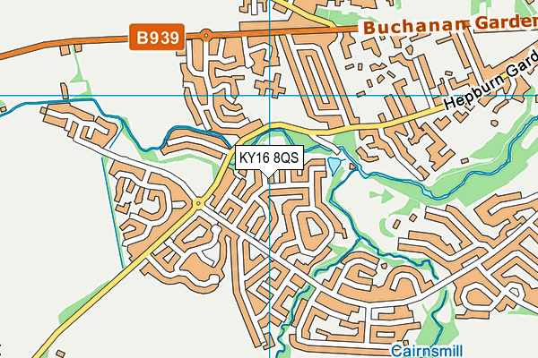 KY16 8QS map - OS VectorMap District (Ordnance Survey)