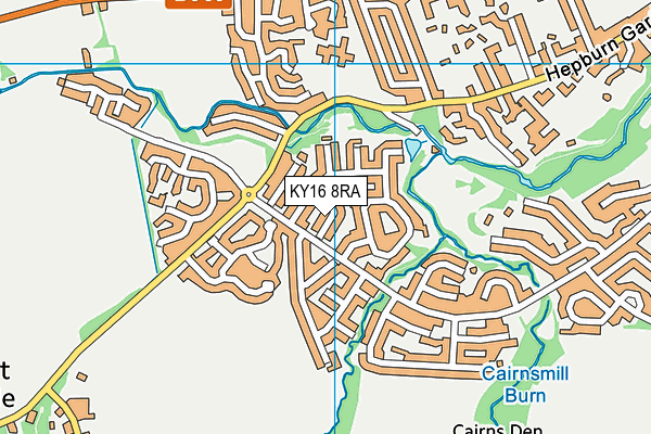 KY16 8RA map - OS VectorMap District (Ordnance Survey)