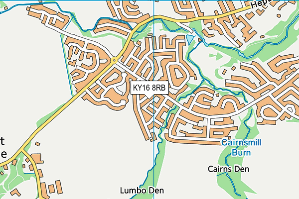 KY16 8RB map - OS VectorMap District (Ordnance Survey)