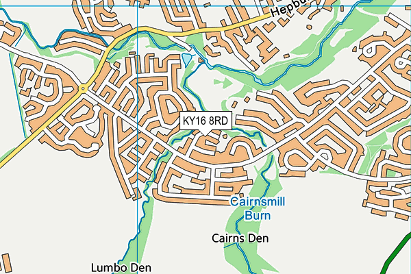 KY16 8RD map - OS VectorMap District (Ordnance Survey)