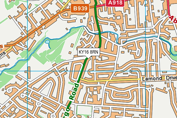 KY16 8RN map - OS VectorMap District (Ordnance Survey)