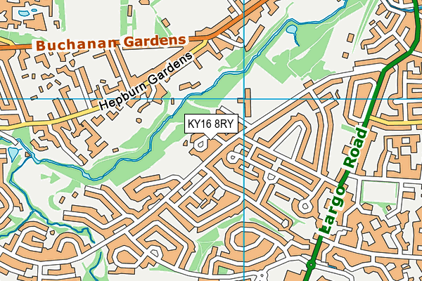 KY16 8RY map - OS VectorMap District (Ordnance Survey)