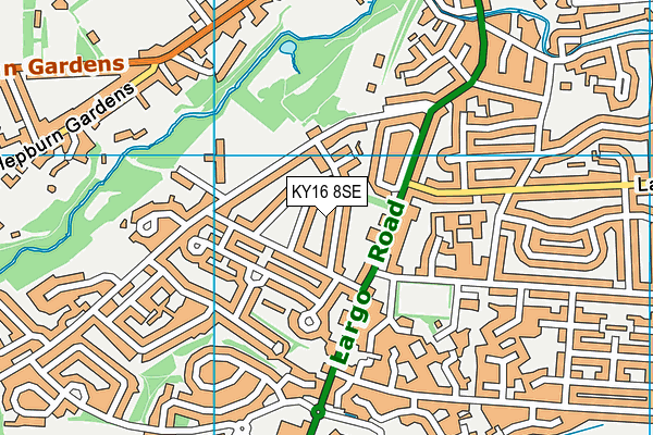 KY16 8SE map - OS VectorMap District (Ordnance Survey)