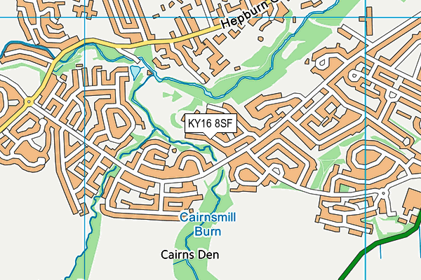 KY16 8SF map - OS VectorMap District (Ordnance Survey)