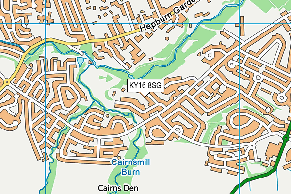 KY16 8SG map - OS VectorMap District (Ordnance Survey)