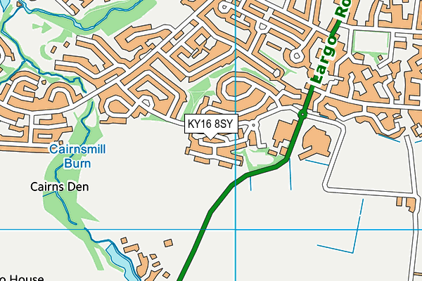 KY16 8SY map - OS VectorMap District (Ordnance Survey)