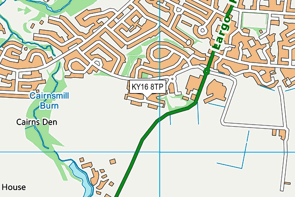 KY16 8TP map - OS VectorMap District (Ordnance Survey)