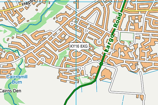 KY16 8XG map - OS VectorMap District (Ordnance Survey)