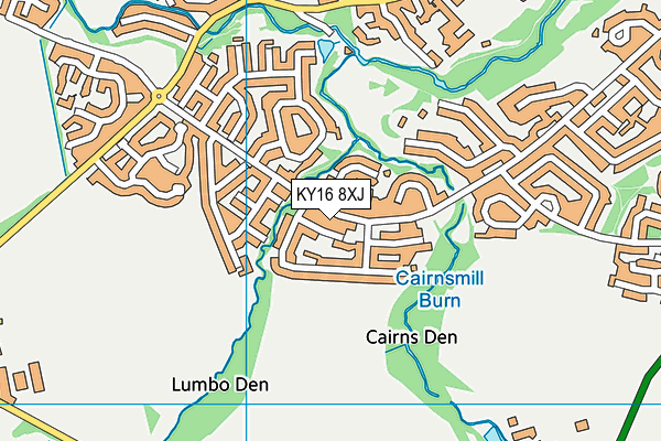 KY16 8XJ map - OS VectorMap District (Ordnance Survey)