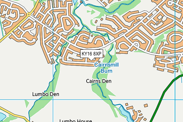 KY16 8XP map - OS VectorMap District (Ordnance Survey)
