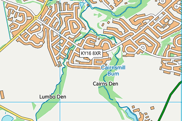 KY16 8XR map - OS VectorMap District (Ordnance Survey)