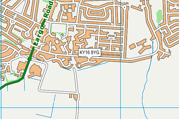 KY16 8YG map - OS VectorMap District (Ordnance Survey)