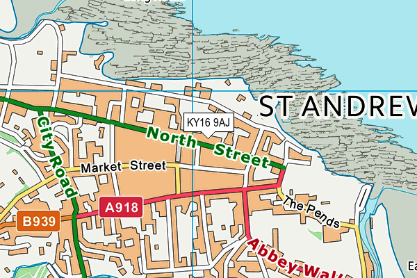Map of ST. ANDREWS UNIVERSITY SERVICES LIMITED at district scale