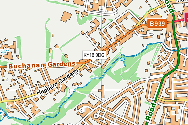 Map of GRANGE TRADING CO (ST ANDREWS) LIMITED at district scale