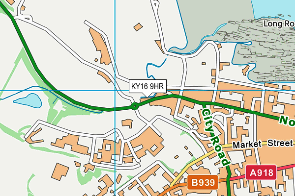 KY16 9HR map - OS VectorMap District (Ordnance Survey)