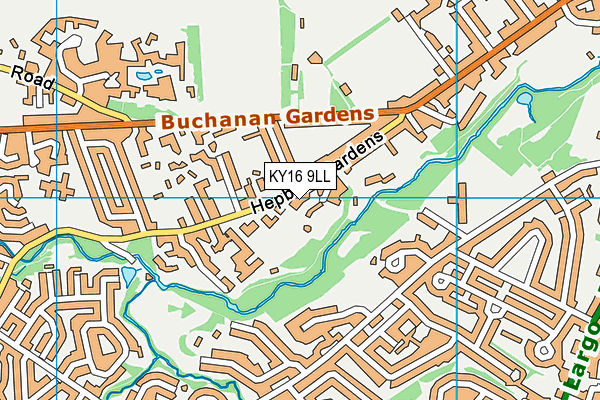 KY16 9LL map - OS VectorMap District (Ordnance Survey)