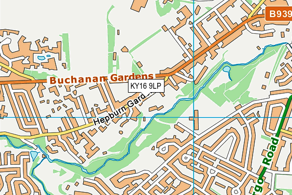 KY16 9LP map - OS VectorMap District (Ordnance Survey)