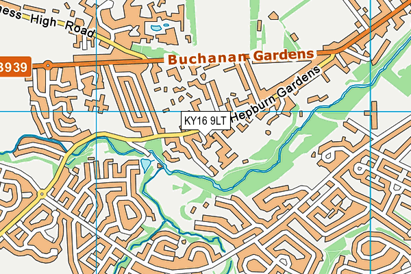 KY16 9LT map - OS VectorMap District (Ordnance Survey)