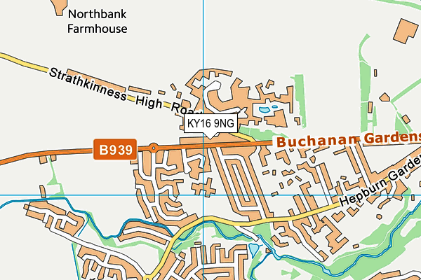 KY16 9NG map - OS VectorMap District (Ordnance Survey)