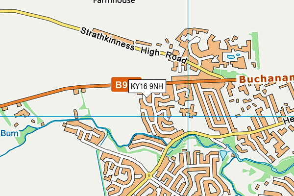 KY16 9NH map - OS VectorMap District (Ordnance Survey)