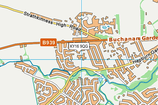 KY16 9QG map - OS VectorMap District (Ordnance Survey)