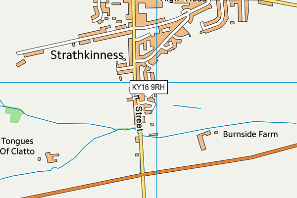 KY16 9RH map - OS VectorMap District (Ordnance Survey)