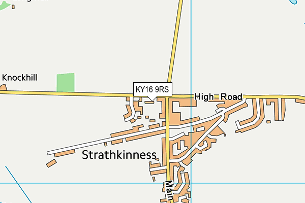 KY16 9RS map - OS VectorMap District (Ordnance Survey)