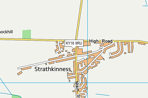 KY16 9RU map - OS VectorMap District (Ordnance Survey)