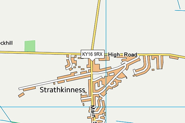 KY16 9RX map - OS VectorMap District (Ordnance Survey)